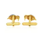 Kingfisher Cufflinks 3D Sterling Silver - Buy Premium Gold Tone | Jaipurio